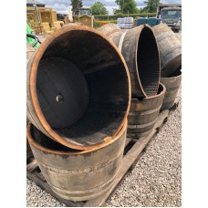 Half Whiskey Barrel Planters